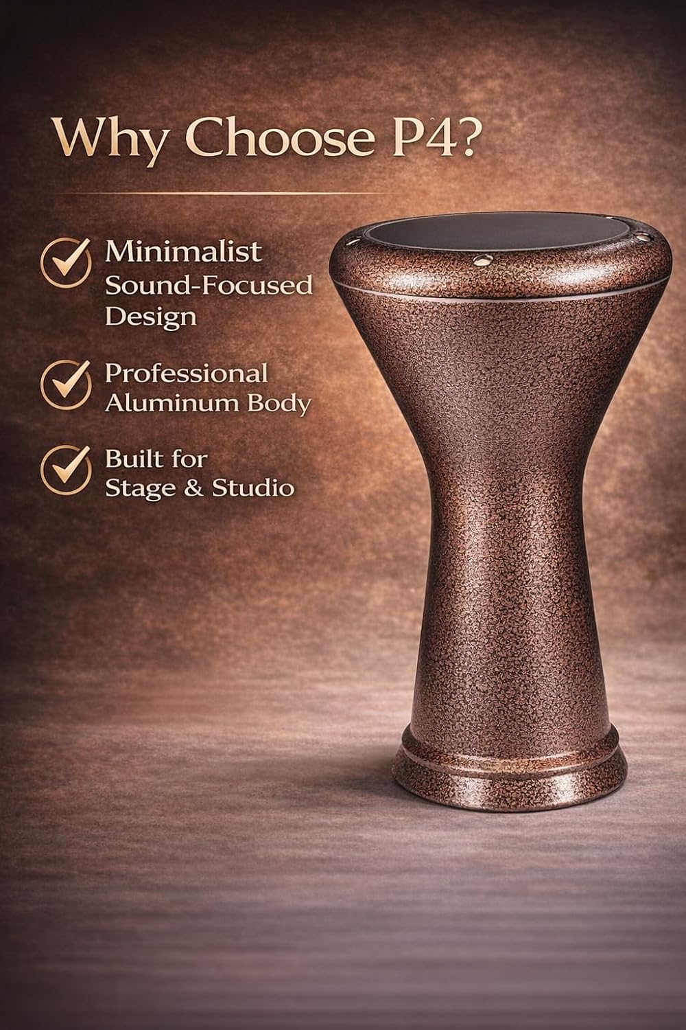 Profesjonalna egipska darbuka — Pure Performance P4