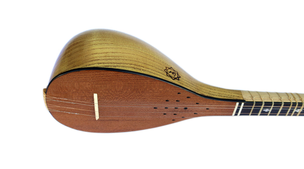 Carved mulberry setar MOS-7 by Movlana with intricate body details