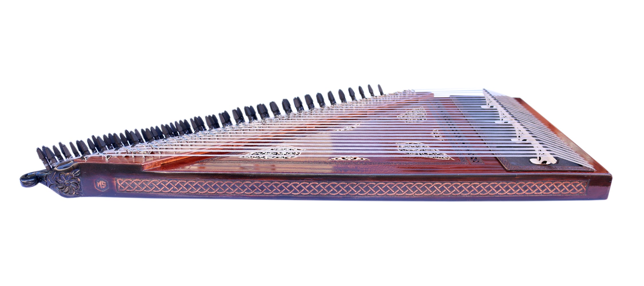 Mustafa Saglam Arabic qanun MKA-4 with carved rosette