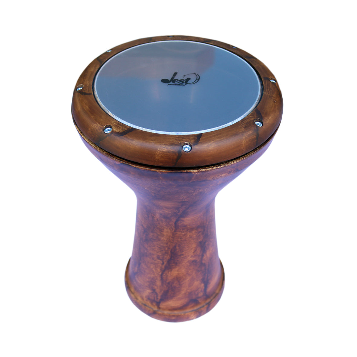 Dest Percussion Solo-Darbuka DED-503 handgefertigte türkische Bechertrommel mit 22cm Fell