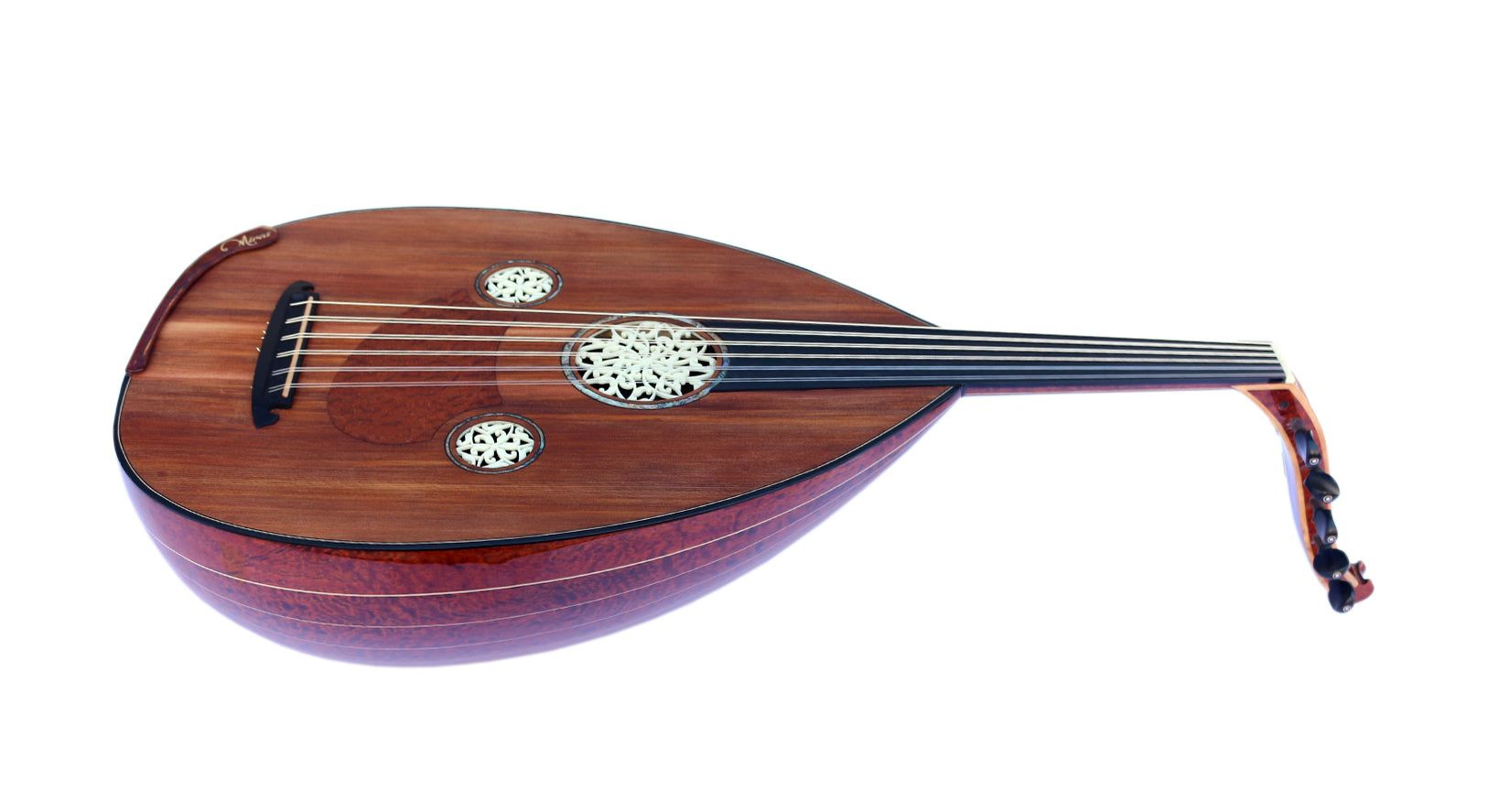 Oud turco especial UNQ-2 con sistema de puente ajustable y cejilla de hueso por Miras