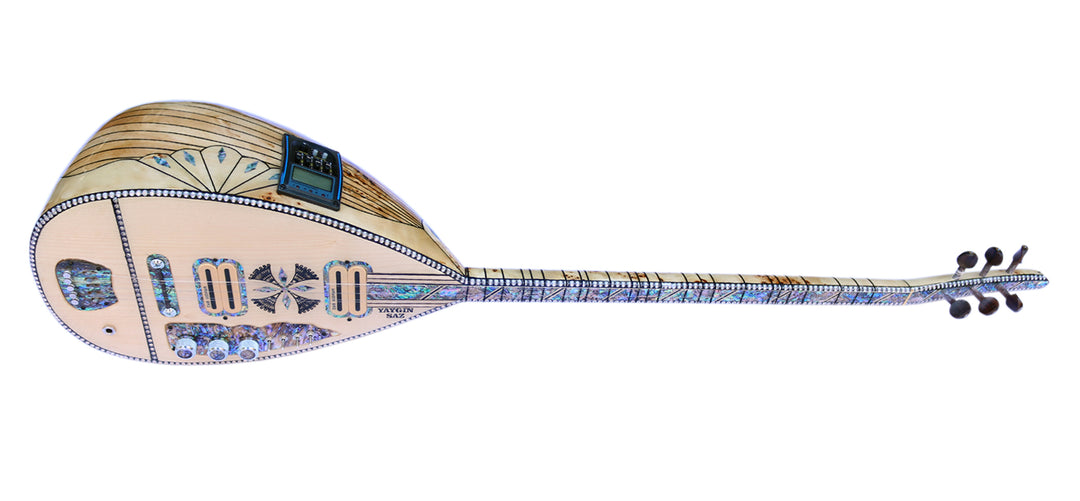 Professional electric baglama AYS-304 decorated with mother-of-pearl by Ali Demir