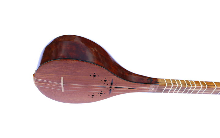Persian setar by Nava with mulberry body and soft carrying case