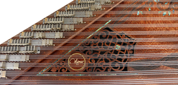 Miras Turkish kanun MSK-4 with mandal levers detail