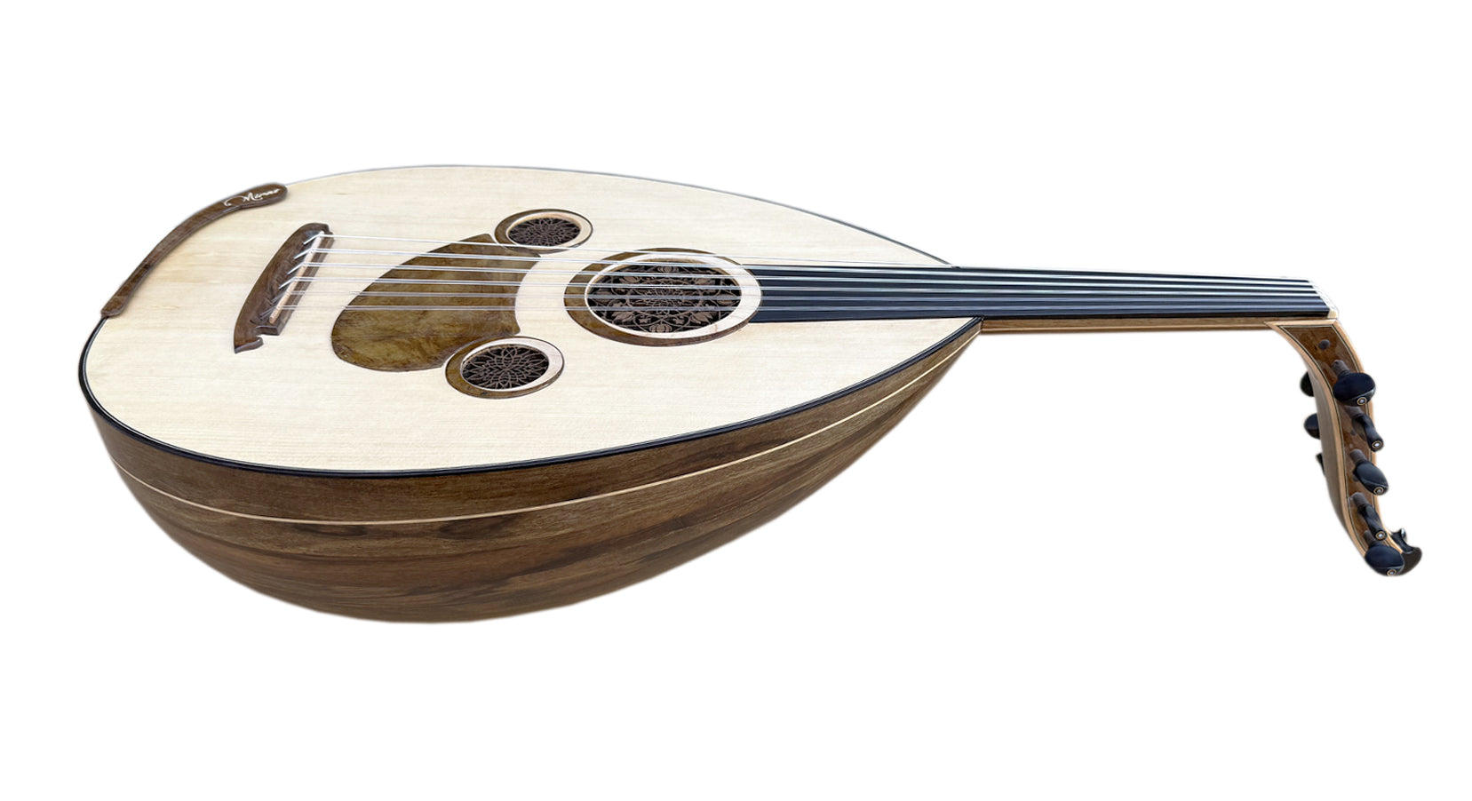 عود بكاسة جوز معتق ووجه تنوب من Miras Lute