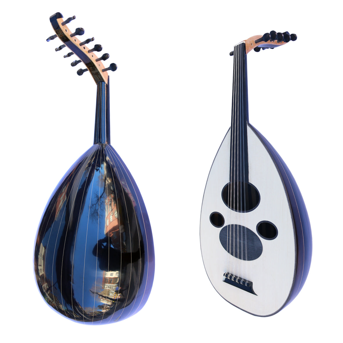 Arabic handmade walnut oud AAO-108 with spruce top by Sala Muzik