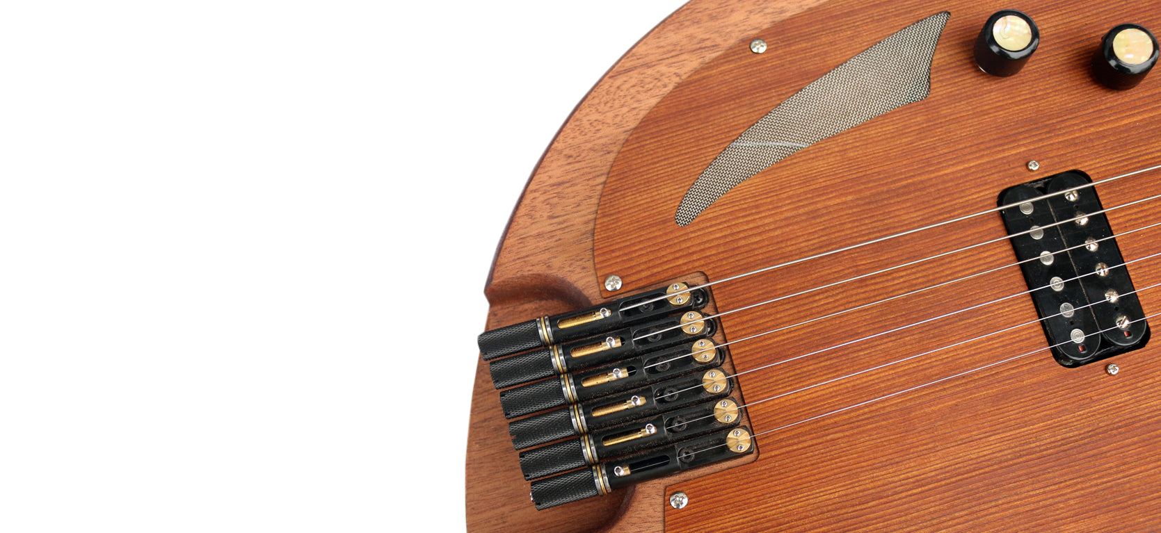RaksOud Mat electric oud fingerboard and string arrangement