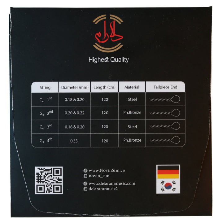 Novin Premium Setar Strings NSS-204