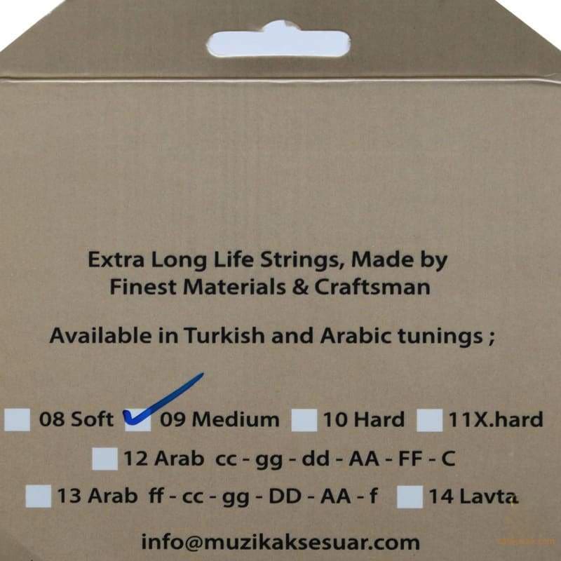 طقم أوتار عود تركي فاخرة Aurora AOO-109 كاملة