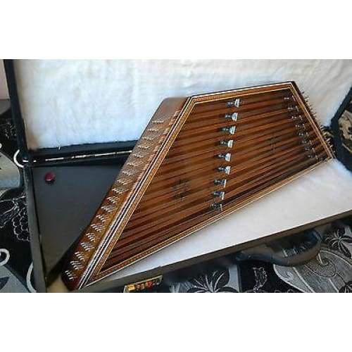 Sadeghi santoor with mezrabs and protective case