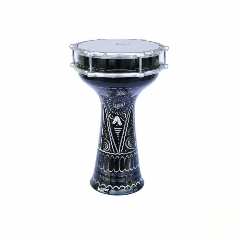 Turkish solo darbuka DKD-222E by Dest Percussion with engraved aluminum body